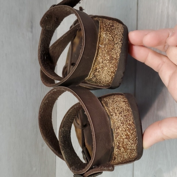 Birkenstock Women Ankle Leather Strap Sandals shoes sz 40/9 - Picture 4 of 13